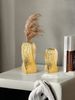 1PC Ceramic Twist Plated Silver Vase Suitable For Bedroom, Balcony, Powder Room, Bedroom, Desk And Other Home Decor Vase Ornaments_maomaolike.com