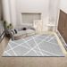 Living Room Rug Large-sized Rug With Geometric Pattern Bedroom Rug Plush Thickened Machine Washable Thickened Rug Bedside Rug Interior Decorative Rug_maomaolike.com