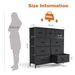 Dresser For Bedroom With 9 Fabric Storage Drawer Wardrobe Tall Chest Organizer Closet Adult Kids Clothes Cabinet Furniture_maomaolike.com