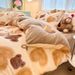 Cartoon Printed Milk Velvet Four-Piece Thickened Duvet Cover Bed Sheet Three-Piece Set_maomaolike.com