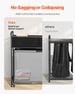 3 Section Laundry Sorter, Rolling Laundry Hamper With 2 Drawers, Hooks & Wheels, Rolling Basket Organizer Storage With Pull-Out Rolling Bags And Wooden Tabletop For Dirty Clothes, Bathroom_maomaolike.com