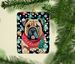 Shar Pei Christmas Porcelain Ornament Christmas Tree Hanging Decorations For Home Christmas Holiday, Rectangle, Gift, Multicolor_maomaolike.com