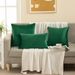 Solid Color Velvet Pillow Cover Sofa Office Chair Waist Cushion Cover_maomaolike.com