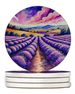 Colorful English Lavender Large Sandstone Coasters Pack Of 4 Absorbent Round Coasters Decor Gifts For Men Or Women, 4 In, Multicolor_maomaolike.com