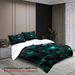 Soft 1*Duvet + 2*Pillowcase Red Grid Print Bedding Set Comfortable Duvet Cover For Bedroom Guest Room_maomaolike.com