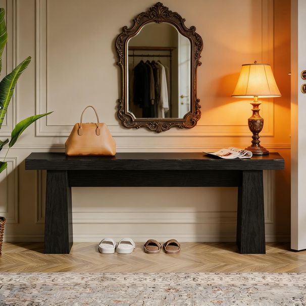 Entryway Bench, Wooden Dining Table Bench End Of Bed Bench_maomaolike.com