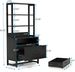 Spacious Filing Cabinet,Height File Cabinet,Stable Cabinet With Open Bookcase_maomaolike.com