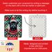 Pug Christmas Porcelain Ornament Christmas Tree Hanging Decorations For Home Christmas Holiday, Rectangle, Gift, Multicolor_maomaolike.com