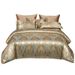 European Style Light Luxury Wedding Satin Jacquard Four-Piece Set Skin-Friendly Simple Brushed Bed Sheet Duvet Cover 1.8m Bedding_maomaolike.com