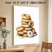 Bagel Themed Painting Poster, Warm-toned Watercolor Stacked Assorted Bagels Poster, Brings Cozy Culinary Vibe, Ideal For Kitchen And Dining Area_maomaolike.com