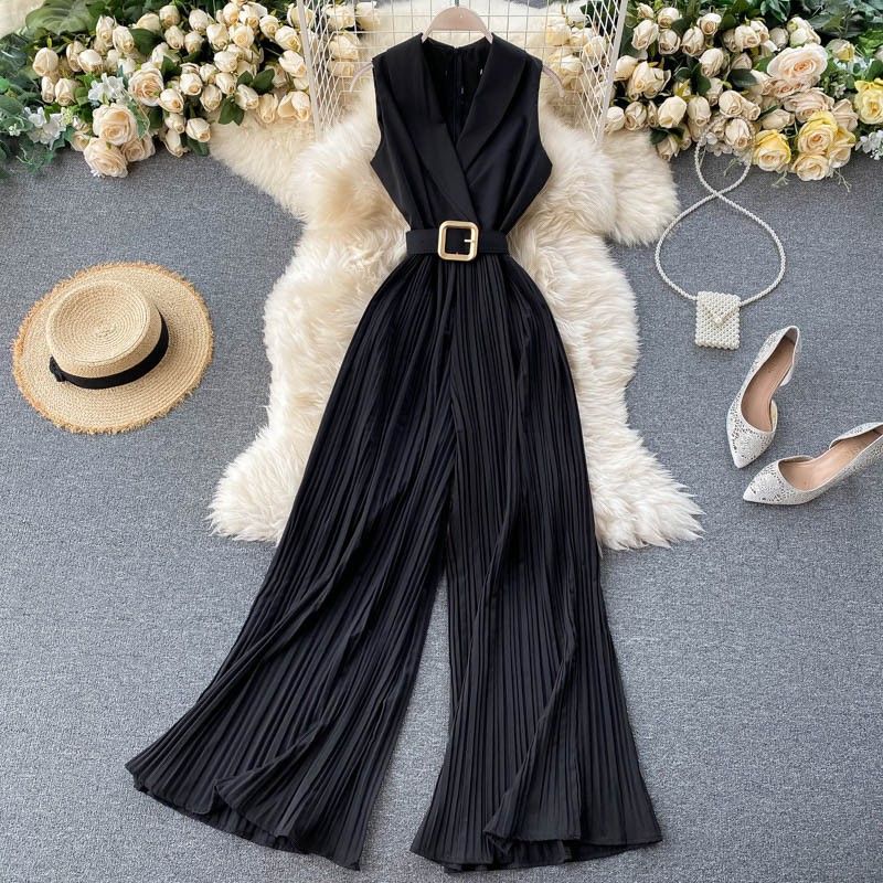 Women's fashion temperament professional suit collar romper_maomaolike.com