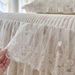 Princess Style Floral Cotton Lace Quilted Single Sheet With Edge All-Season Bed Skirt Cover_maomaolike.com