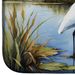 Snowy Egret In Coastal Marshes Dish Drying Mat Absorbent Dish Drying Mat Pad For Kitchen Counter Dish Drainer Mat For Countertop, 14 X 21", Multicolor_maomaolike.com
