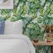 Green Botanical Peel & Stick Walll Decorlpaper – Tropical Leaf Design, Waterproof, Removable, Easy DIY Wall Decor_maomaolike.com