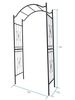 Metal Garden Arch Garden Arbor Trellis Climbing Plants Support Arch Outdoor Arch Wedding Arch Party Events Archway Black_maomaolike.com