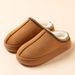 Men's Winter Slippers Fashion Indoor Leisure Warm Soft Sole Outdoor Anti-slip Comfort Women Home Fuzzy Fur Shoes Couple_maomaolike.com