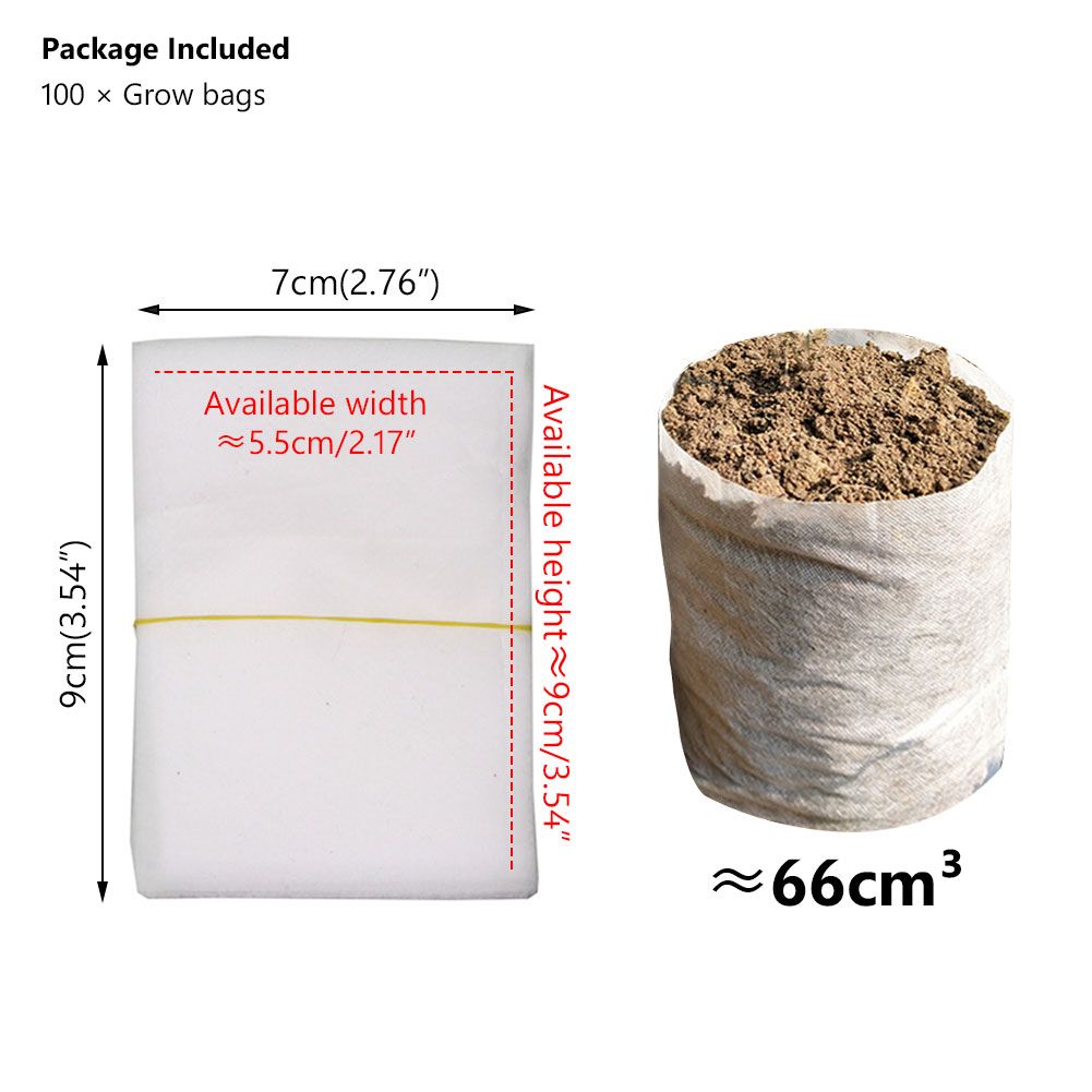 Biodegradable Nonwoven Fabric Nursery Plant Grow Bags Seedling Growing Planter Planting Pots Garden Eco-Friendly Ventilate Bag_maomaolike.com
