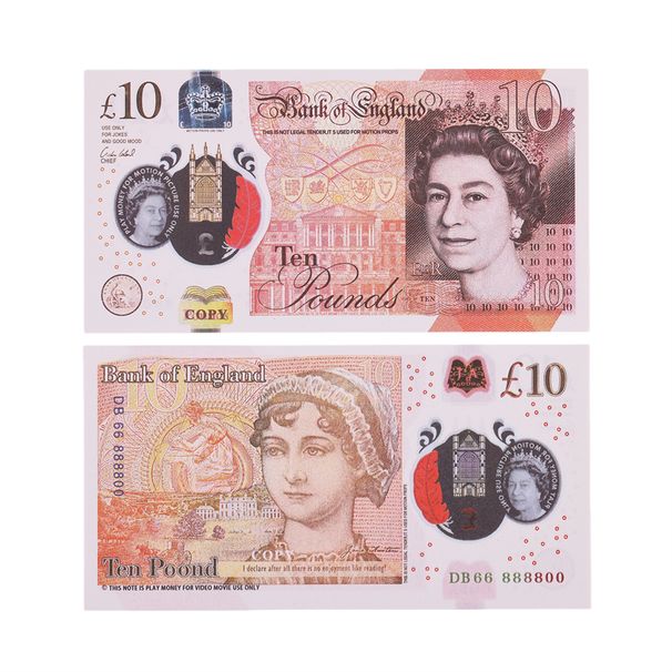 3A Double-sided Printing Prop Money UK Money Realistic Banknote 10 20 50 Money Toy Bar Prop Currency Money 50PCS/Pack 70*37mm 50% Size_maomaolike.com