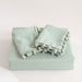 Bedding Sets Three Piece Set Solid Color Washed Cotton Ball Quilt Cover Set_maomaolike.com