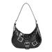 Cross-border Trendy Crocodile-pattern Exquisite Underarm Bag, New High-value Retro Versatile Fashion Crescent Bag For Women_maomaolike.com