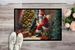 Gordon Setter And Santa Claus Doormat Front Door Mat Indoor Outdoor Rugs For Entryway, Non Slip Washable Low Pile, 24H X 36W_maomaolike.com
