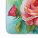 Oklahoma Roses In Watercolor Memory Foam Kitchen Mat Machine Washable Anti-Fatigue Mat Cushion Comfort Bath Mat Or Kitchen Rug_maomaolike.com