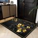 Living Room Rug,Large Rug,Oversized, Gold Leaves Design,Bedroom Rug,Soft And Thick, Machine Washable, Thickened Rug, Bedside Rug,Decorative Indoor Rug_maomaolike.com