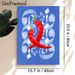 Red Chili Pepper Painting Poster, Vibrant Realistic Red Chilies With Artistic Light-toned Calligraphy-style Pattern Poster, Eye-catching Culinary_maomaolike.com