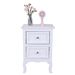 Night Stand Nightstands Large Size White Country Style Two-Tier Night Stand Nightstands_maomaolike.com