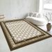 Living Room Rug,Large Rug,Oversized, Gold Leaves Design,Bedroom Rug,Soft And Thick, Machine Washable, Thickened Rug, Bedside Rug,Decorative Indoor Rug_maomaolike.com