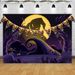 Halloween Paper Flag Bunting With Pumpkin, Ghost, Skull & Witch Designs, 19x28cm Colorful Hanging Party Decorations._maomaolike.com
