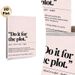 "Do It For The Plot" Quote Painting Poster, Minimalist Typographic Text Poster, Inspirational Daily Reminder, Ideal For Bedroom And Living Room Wall_maomaolike.com