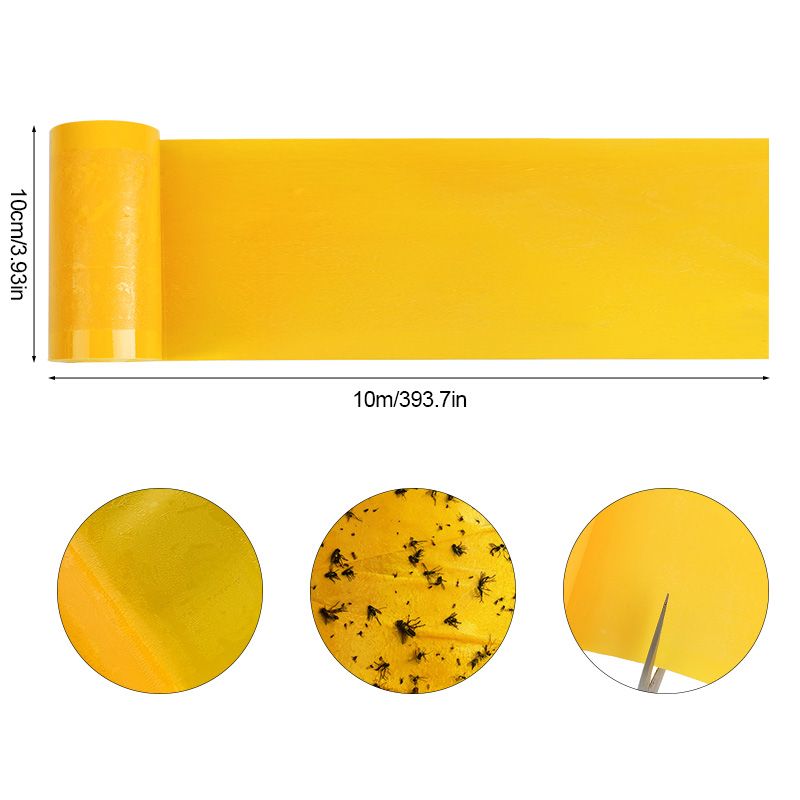 10Mx10CM Double-Sided Adhesive Barrier Tape Insect Proof Trap Home Garden Supplies Pest Control Prevent Aphid Ants_maomaolike.com
