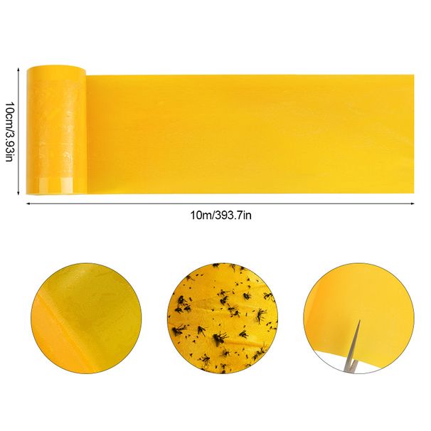 10Mx10CM Double-Sided Adhesive Barrier Tape Insect Proof Trap Home Garden Supplies Pest Control Prevent Aphid Ants_maomaolike.com