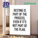 Rest-themed Inspirational Quote Painting Poster, Minimalist Bold Text Poster, Motivational Reminder To Embrace Rest, Ideal For Home Office, Bedroom_maomaolike.com