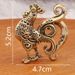 Brass Zodiac Creative Small Copper Ornament Pendant Desktop Decoration Phoenix Rooster Metal Figurine Craft_maomaolike.com