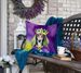 Saluki King Of Mardi Gras Throw Pillow Machine Washable, Indoor Outdoor Decorative Pillow For Couch, Bed Or Patio, 18Hx18W_maomaolike.com