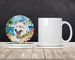 Samoyed Luau Large Sandstone Coasters Pack Of 4 Absorbent Round Coasters Decor Gifts For Men Or Women, 4 In, Multicolor_maomaolike.com