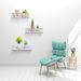 Floating Shelves 15.7 Wall Mounted Wood Shelves For Bathroom, Bedroom, Living Room, Kitchen, Hanging Shelf For Books Storage Decor With Invisible Brackets, Grey_maomaolike.com