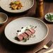 Original Soil Unglazed Ceramic Round Dinner Flat Western Steak Specialty Restaurant Dish Home High-end Plate_maomaolike.com