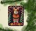 Corgi Holiday Christmas Porcelain Ornament Christmas Tree Hanging Decorations For Home Christmas Holiday, Rectangle, Gift, Multicolor_maomaolike.com