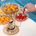 Nordic Style Crystal Glass Multi-layer Home Living Room Coffee Table Creative Rotatable Snack Dried Fruit Plate For_maomaolike.com