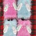 Blue curly hair long ear bow snow monster subculture y2k long hair two color leg sets pile pile socks_maomaolike.com
