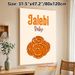 Jalebi Themed Painting Poster, Warm-toned Cartoon-style Dessert Poster, Charming Sweet Treat Artwork Ideal For Kitchen, Dining Room_maomaolike.com