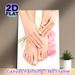 Manicure & Pedicure Themed Painting Poster, Elegant Floral Manicure & Pedicure Scene Poster, Gentle Aesthetic Decor Brings Tranquil Vibe For Beauty_maomaolike.com