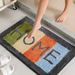 Cute Bath Mat, Flocking Bathroom Rugs, Sunrise Boho Bathroom Rug Non-Slip, Bath Room Cute Cartoon Doormat For Kitchen,Bathroom And Foyer (Home, 16x24)_maomaolike.com