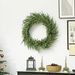 24 Inch Christmas Wreath, Artificial Norfolk Pine Wreath With Pine Cones And 88 Realistic Branches For Door, Wall_maomaolike.com