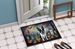 Boston Terrier Spooky Halloween Doormat Front Door Mat Indoor Outdoor Rugs For Entryway, Non Slip Washable Low Pile, 24H X 36W_maomaolike.com
