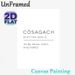 Scottish Gaelic "Còsagach" Definition Painting Poster, Minimalist Black & White Typography Poster, Warm Cozy Vibe Wall Decor Ideal For Bedroom, Living_maomaolike.com