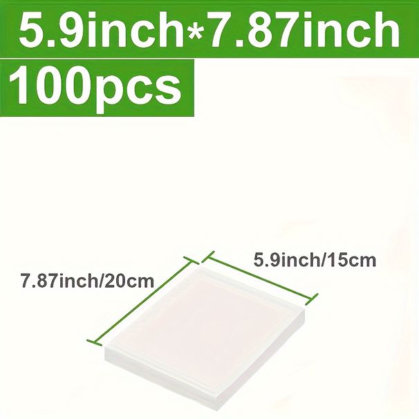 100pcs Premium Vacuum Sealing Bags Airtight Food Preservation, Storage, And Organization Solution For Kitchen -_maomaolike.com